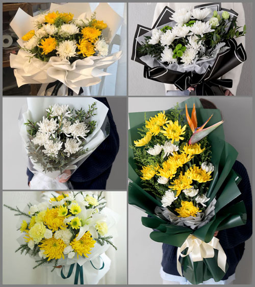 江苏南通海门市悦来镇友爱村白事花束代送